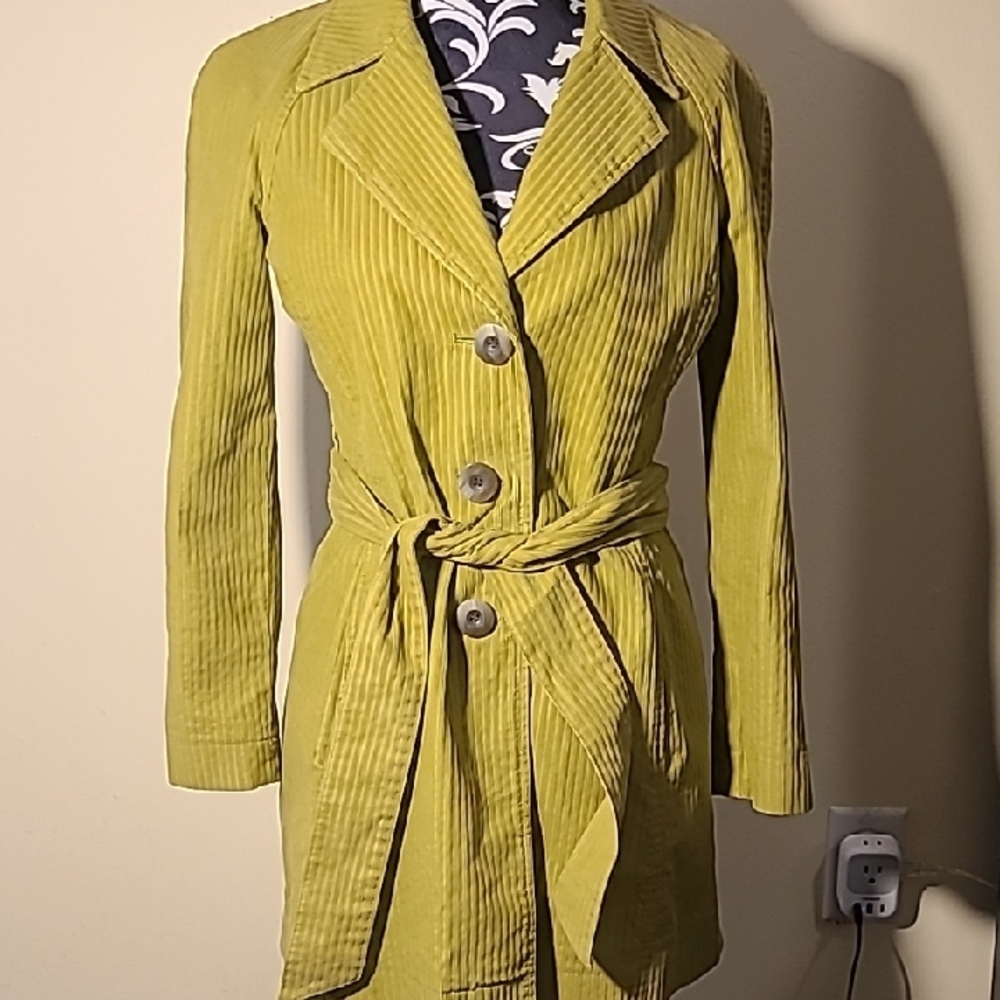 Green Corduroy Women's Jacket